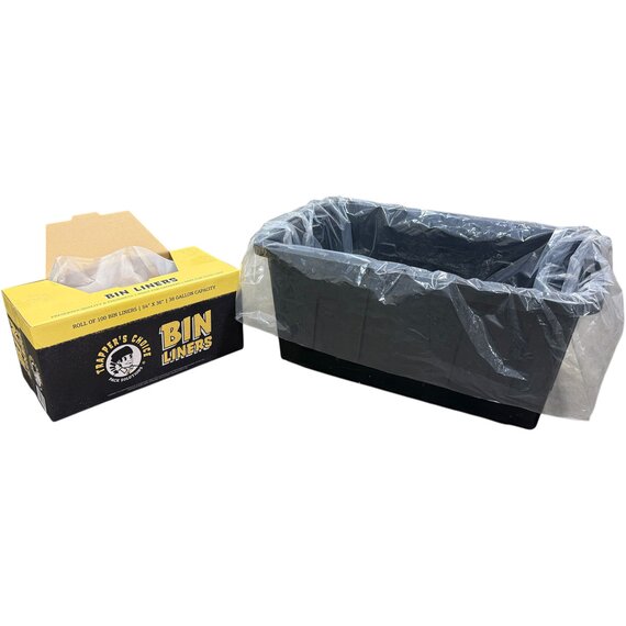 Trapper's Choice Bin Liners, 54” x 36” (2 mil) roll of 100