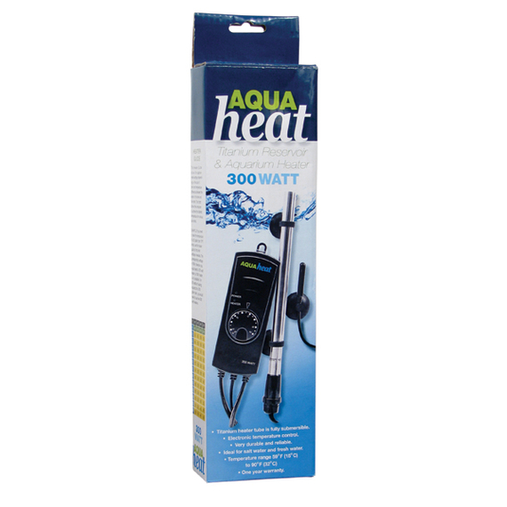 EcoPlus Aqua Heat Titanium Reservoir & Aquarium Heater - 300 Watt - 68°F to 93°F