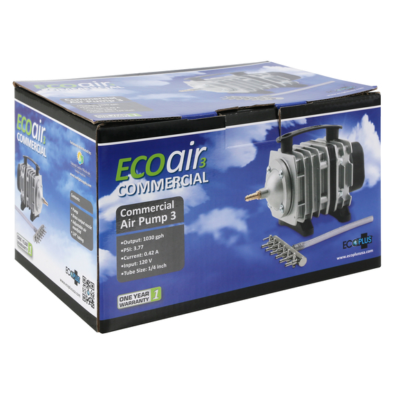 EcoPlus Eco Air 3 Commercial Air Pump - 1,030 GPH - 1 Outlet