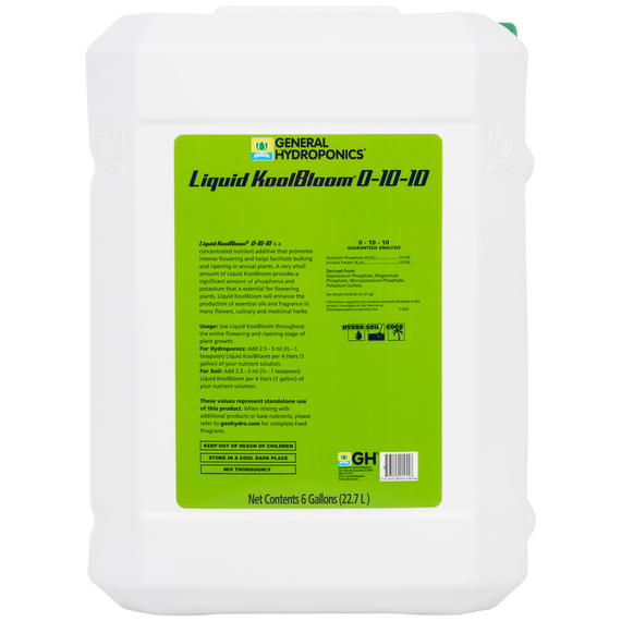 General Hydroponics Liquid KoolBloom 0-10-10 - 6gal
