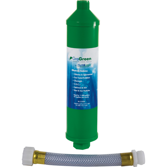 HydroLogic GroGreen Garden Hose Filter - 11,000gal Capacity - Up to 2 GPM