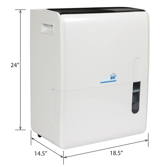 Ideal-Air Dehumidifier - 60 Pint - Up to 120 Pints Per Day