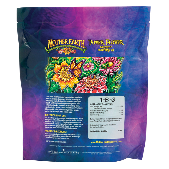 Mother Earth Power Flower Fantastic Flowering Mix 1-8-6 - 2.4lb