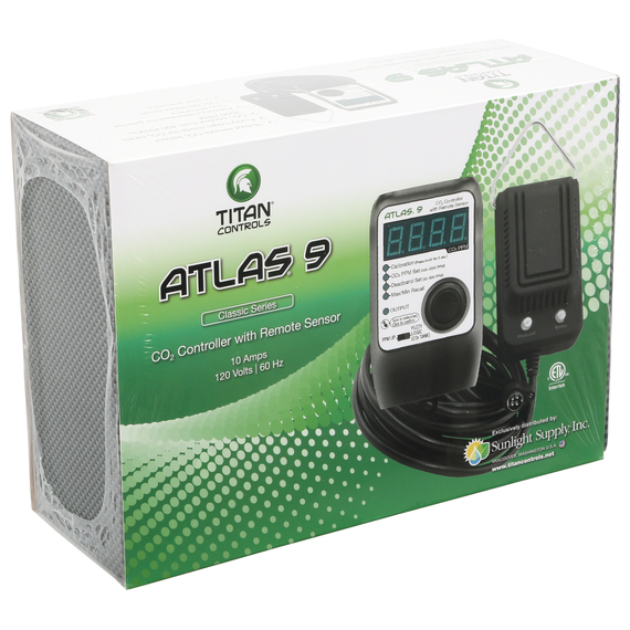 Titan Controls Atlas 9 Compact CO2 Controller - 15ft Remote Sensor