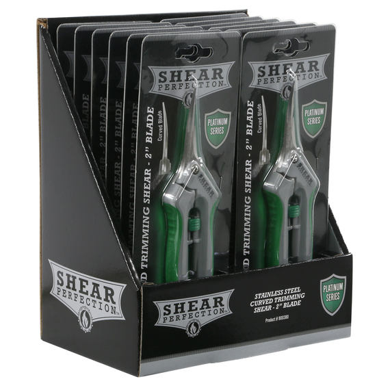 Shear Perfection Platinum Series Stainless Steel Shear - 6.5in L - 2in Curved Blades