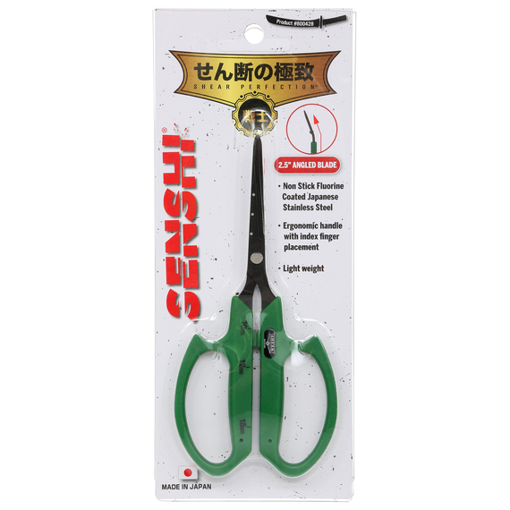 Shear Perfection Senshi Non-Stick Bonsai Scissor - 6.5in L - 2.5in Angled Blades